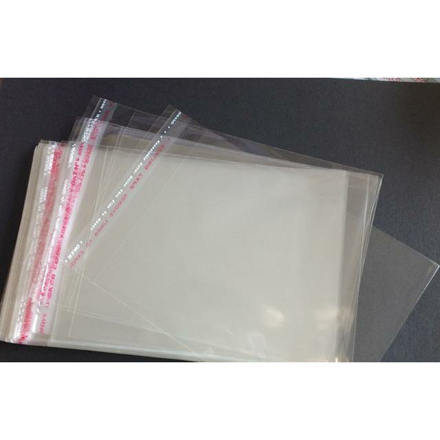 130 x 250mm Cellophane Clear Resealable Bags   Pack of 100 Bags