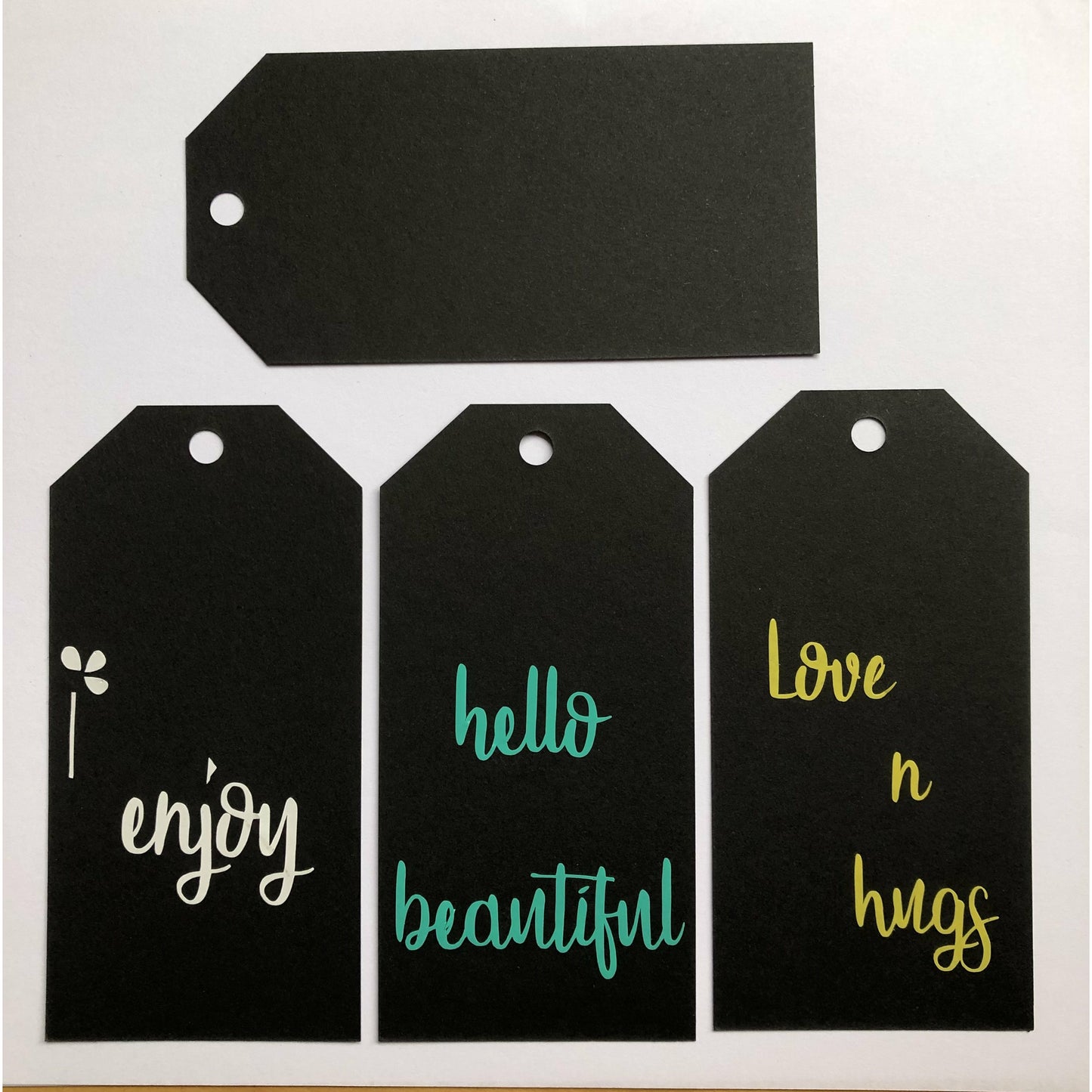 Coloured Large Blank Gift Tags  60x120mm x 50 tags.